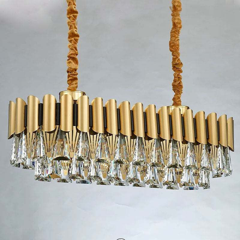 Kristall Kronleuchter aus Metall für Esszimmer Pendelleuchte - Lumpaz