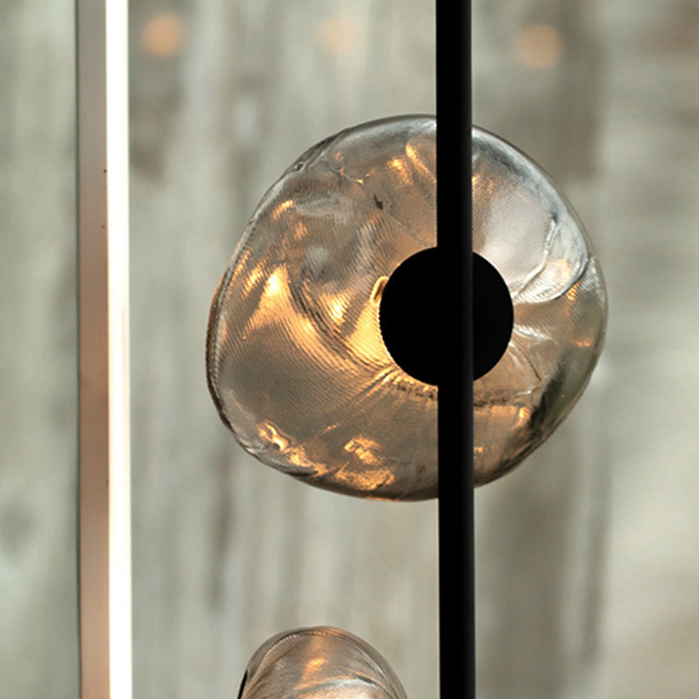 Byers Stehleuchte, 3/6 -flammig, Metall und Glas - Lumpaz