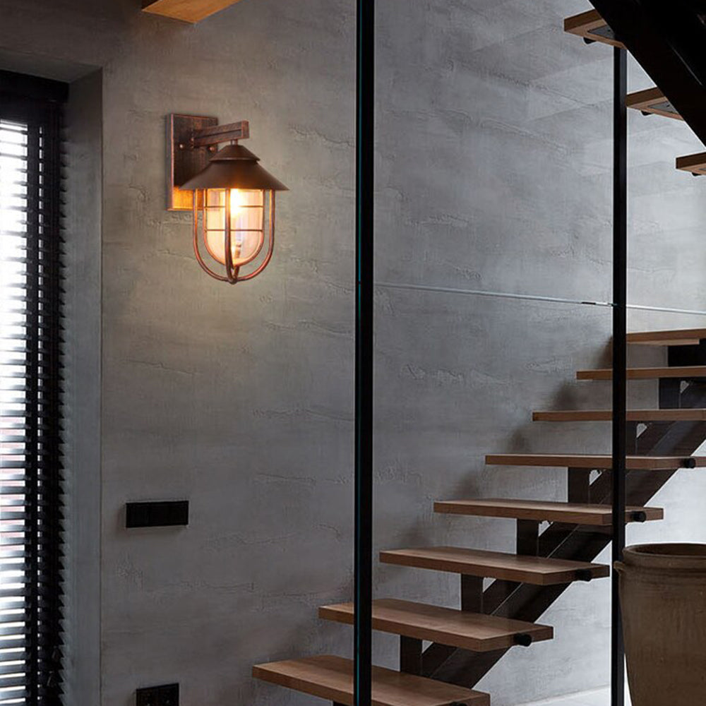 Alessio Retro Außeneinsatz Wandleuchte - Lumpaz