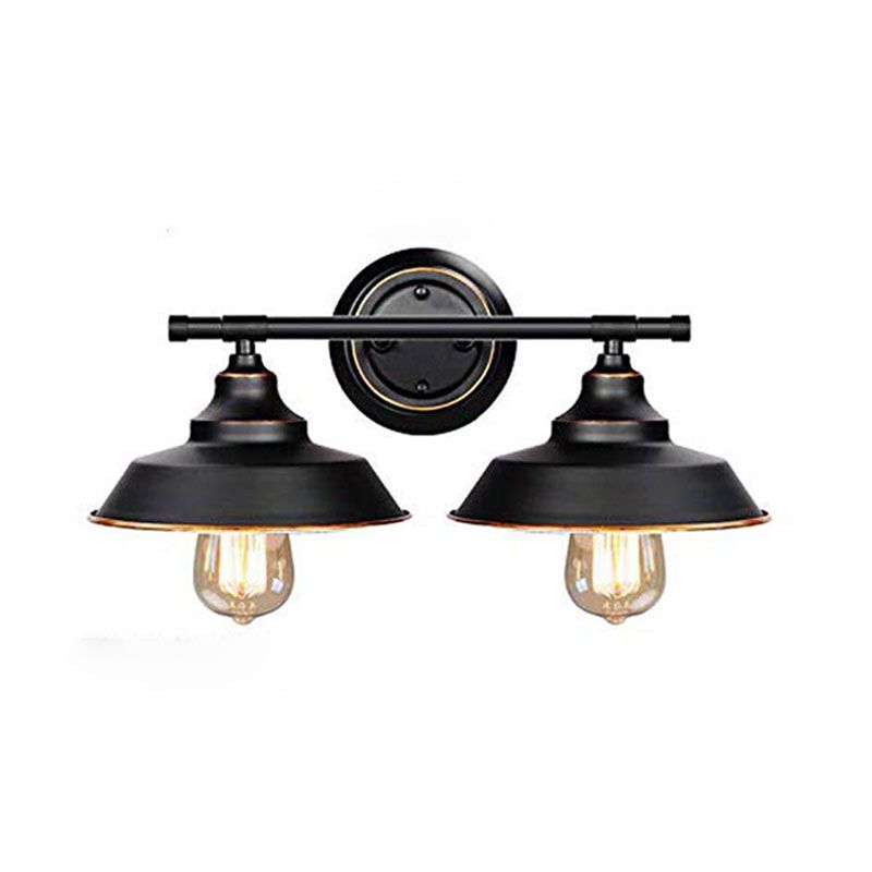Alessio Retro-Spiegelfront-Wandleuchte, 2/3-flammig, 50/84CM Lang - Lumpaz