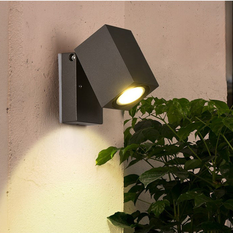 Wasserdichter Außenstrahler mit warmer LED-Wandleuchte Wandleuchte - Lumpaz