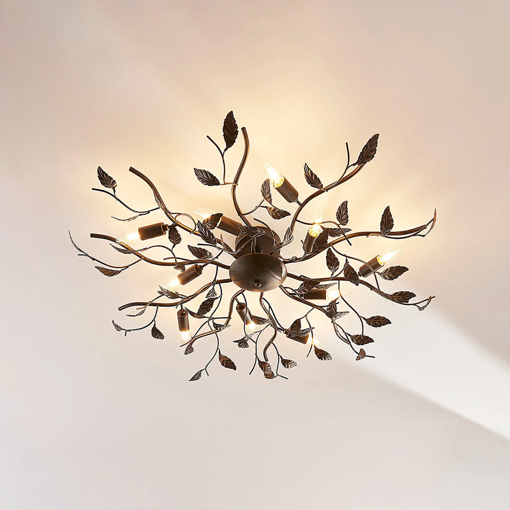 Olivia Schwarzes Blatt Deckenleuchte, ∅55/85/95CM - Lumpaz