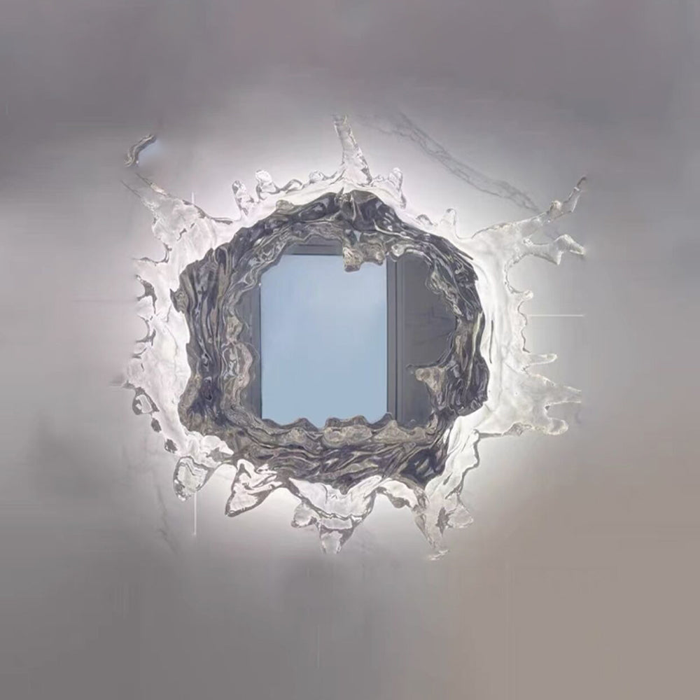 Kristy Wandlampe Wasserrippel Spiegel Licht Farbtemperatur umschaltbar, 2 Farbe, 45/66/88CM - Lumpaz
