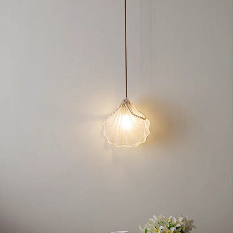 Moderne Luxuriöse Pendelleuchte mit Perlenmuschel für Schlafzimmer - Lumpaz