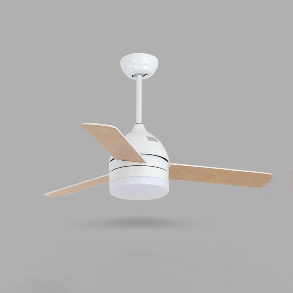Haydn 3-Blätter Deckenventilator mit Beleuchtung, Schwarz & Weiß, ∅107CM - Lumpaz