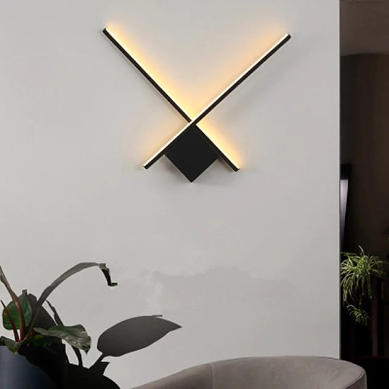 Kreative moderne Eisen-LED-Wandleuchte Wandleuchte für Schlafzimmer, Wohnzimmer - Lumpaz