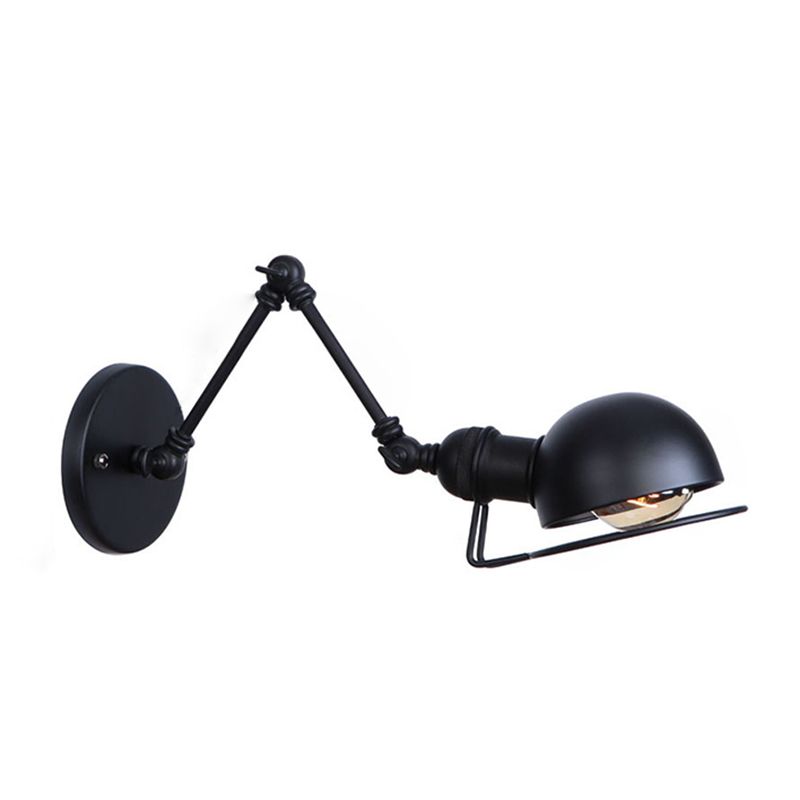 Brady Schwarze Verstellbare Wandleuchte, Metall, 10/20/30/40CM Lang - Lumpaz