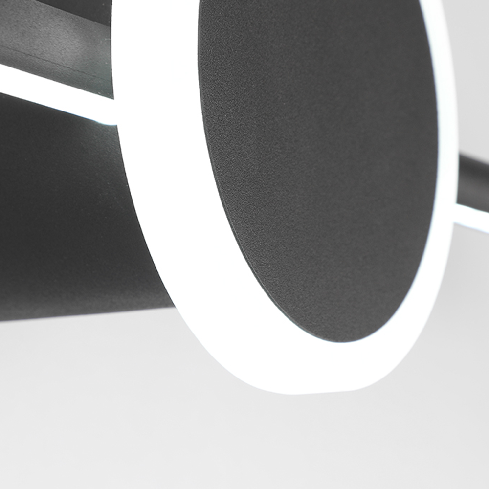 Edge Spiegelfront Waschtisch-Wandleuchte, Rechteckig & Rund, L 40/60/80CM - Lumpaz