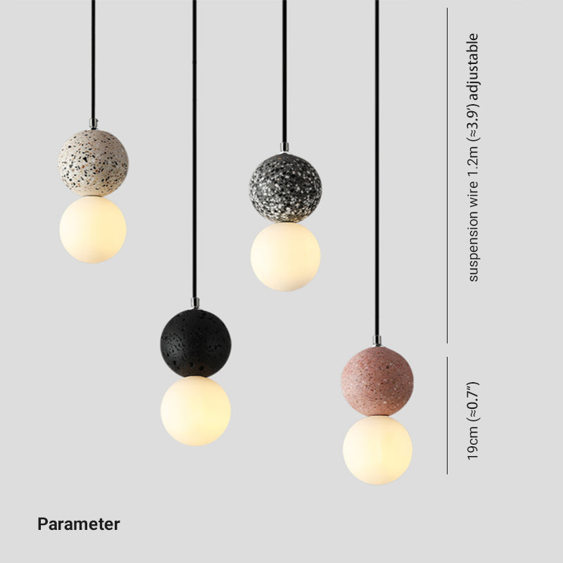 Valentina Pendelleuchte 3 Farben, Dolomite - Lumpaz