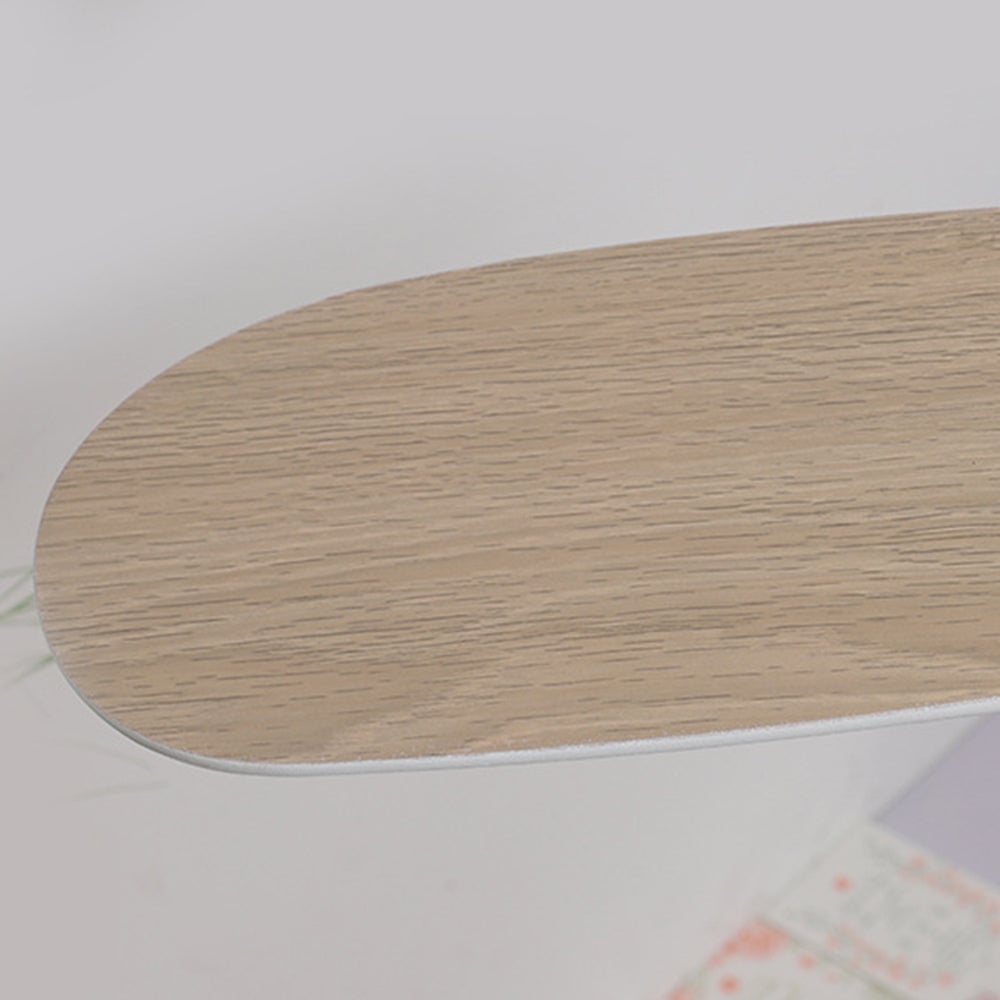 Minori 4-Blätter Blue Jet Deckenventilator, Metall & Holz, ∅90CM - Lumpaz