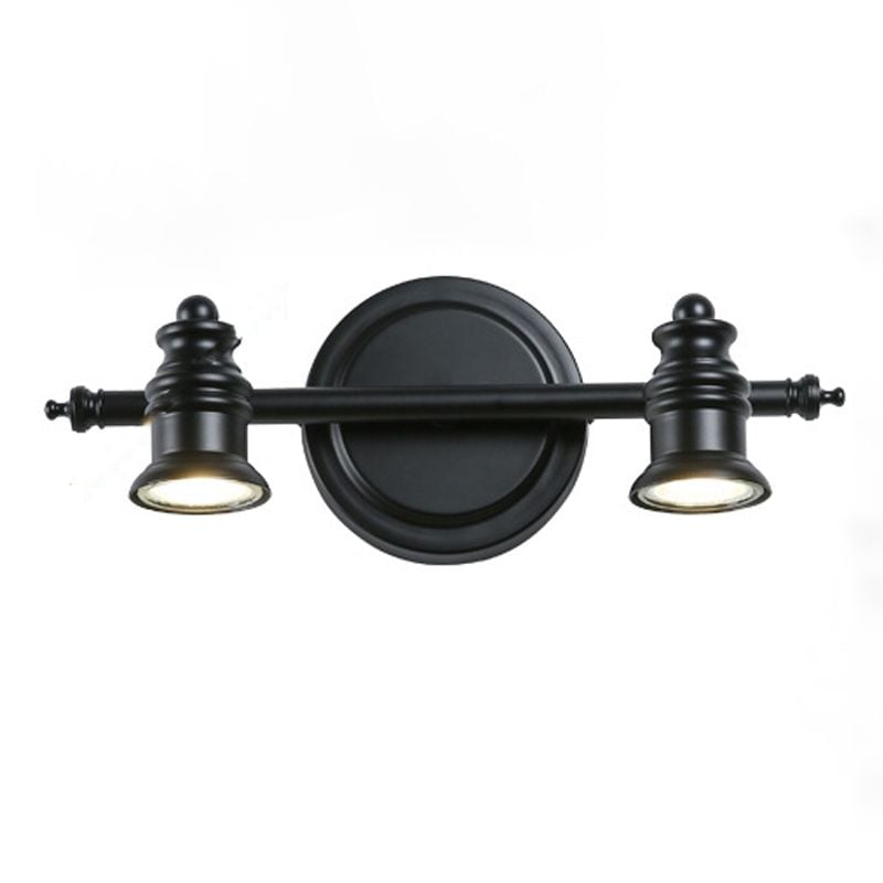 Alessio Schwarzer Spiegel Front Vanity Wandleuchte, 2/3/4-flammig - Lumpaz