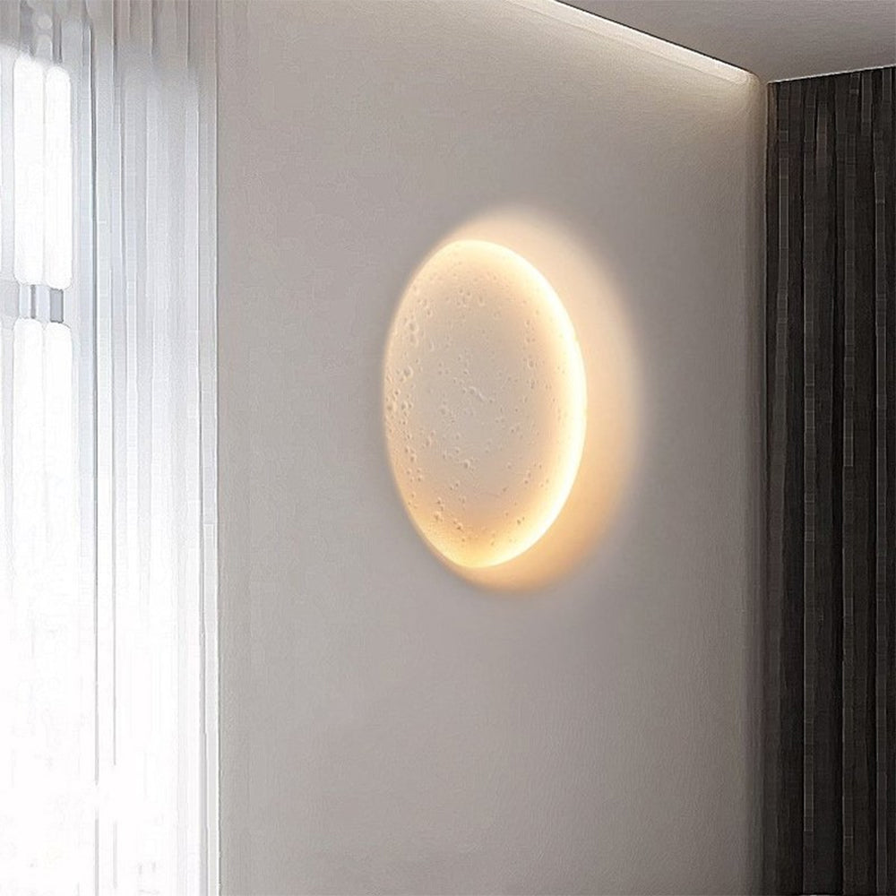 Elif Mond Wandmalerei Lampe Fernbedienung Dimmbar, 2 Stil - Lumpaz