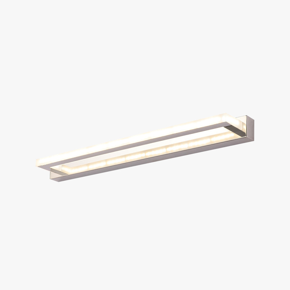 Leigh Rechteckige Spiegelfront Waschtisch-Wandleuchte, L 42/52/62/72CM - Lumpaz