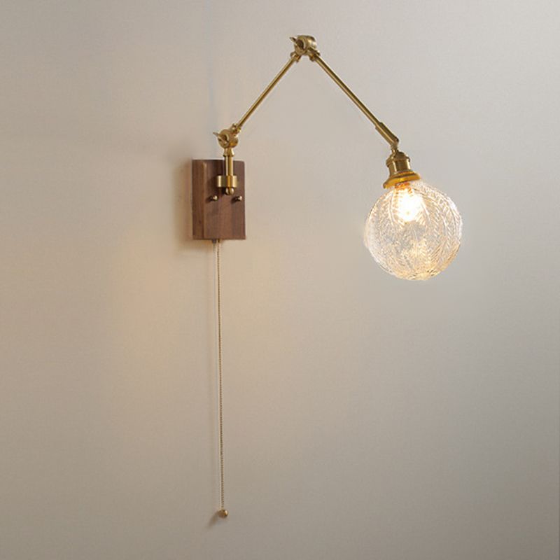 Ozawa Verstellbare Wandleuchte mit Falten, Metall & Holz, 11 Stile - Lumpaz