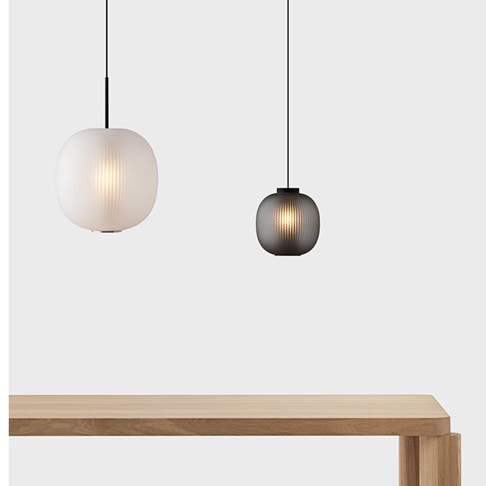 Hailie mattiertes Glas Pendelleuchte, 2 Farbe, ∅24CM - Lumpaz