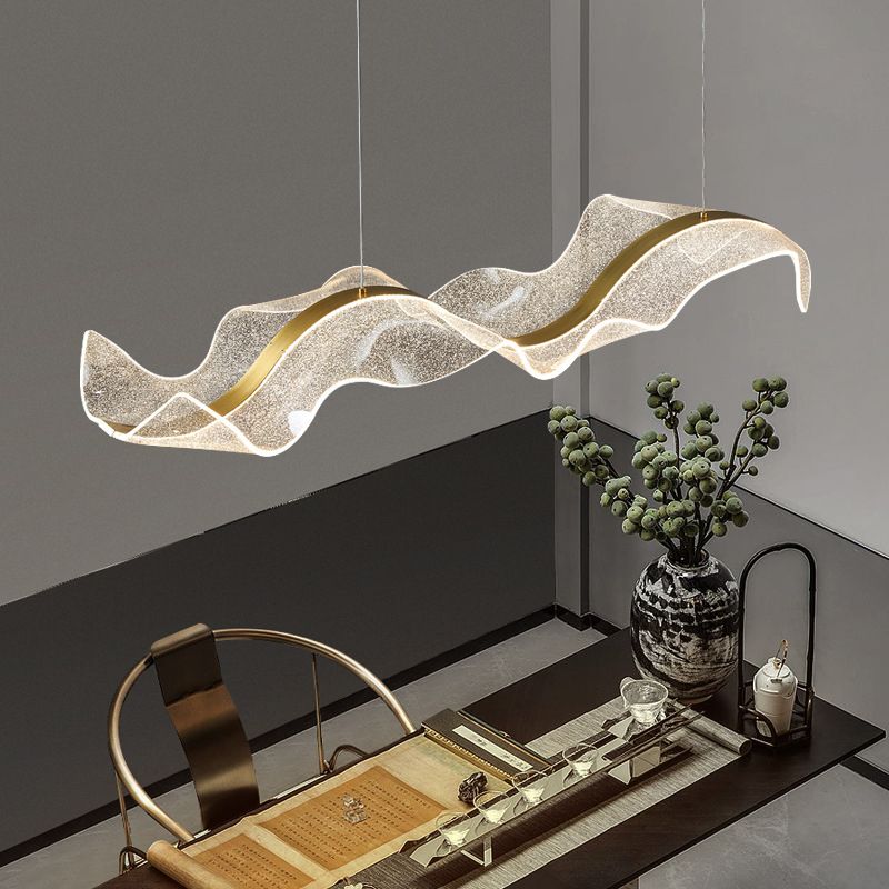 Kirsten Wellenförmige Pendelleuchte, L 100CM - Lumpaz