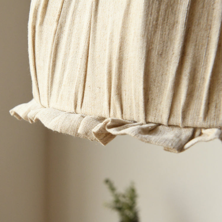Schlichte Pendelleuchte aus Stoff für Esszimmer & Schlafzimmer - Lumpaz