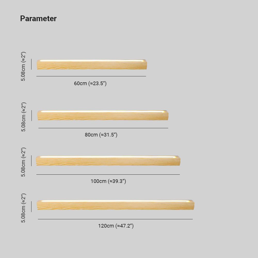 Ozawa Wandleuchte Dimmbar, L60/80/100/120CM - Lumpaz