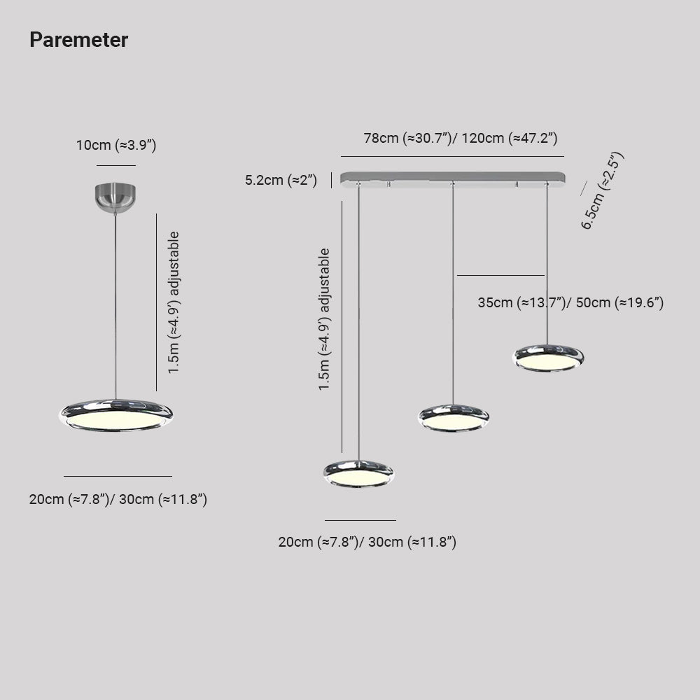 Welsh Cluster Pendelleuchte Farbtemperatur umschaltbar, 1/3 Kopf 3 Farbe - Lumpaz