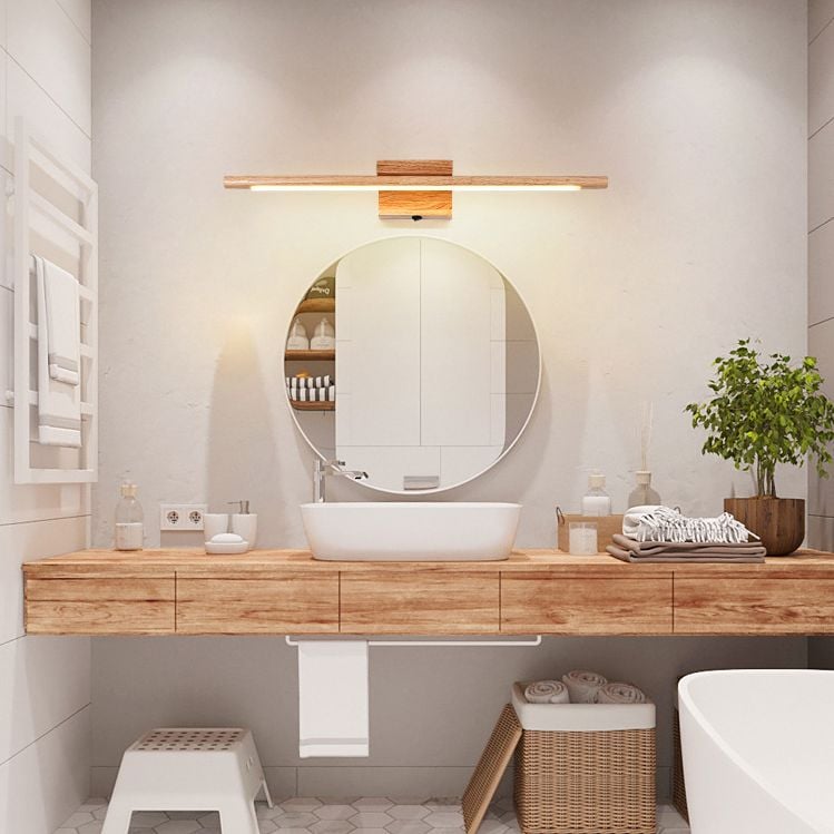 Ozawa Spiegelfront Waschtisch-Wandleuchte, L60CM - Lumpaz