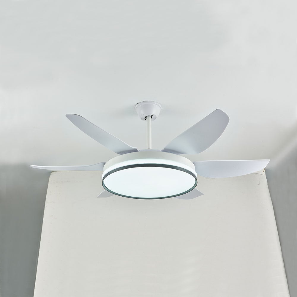 Haydn 6-Blatt-Deckenventilator mit Beleuchtung, 3 Farben, ∅130CM - Lumpaz