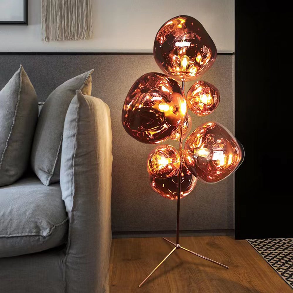 Mirza Stehleuchte 4 Farben, 7 -flammig, ∅38+28CM - Lumpaz