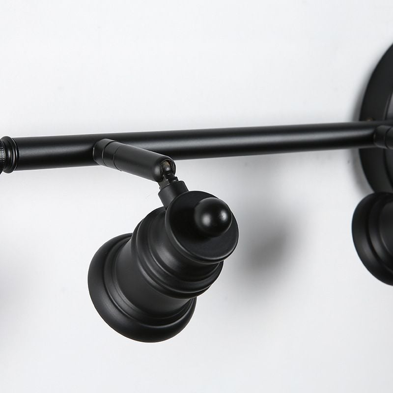 Alessio Schwarzer Spiegel Front Vanity Wandleuchte, 2/3/4-flammig - Lumpaz