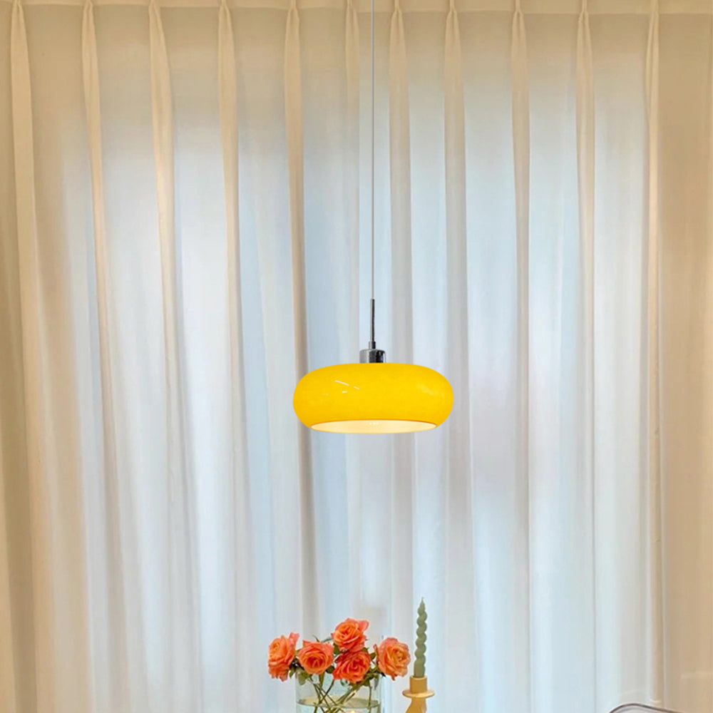 Hailie Brot Form Glas Pendelleuchte, 2 Farbe, ∅28CM - Lumpaz