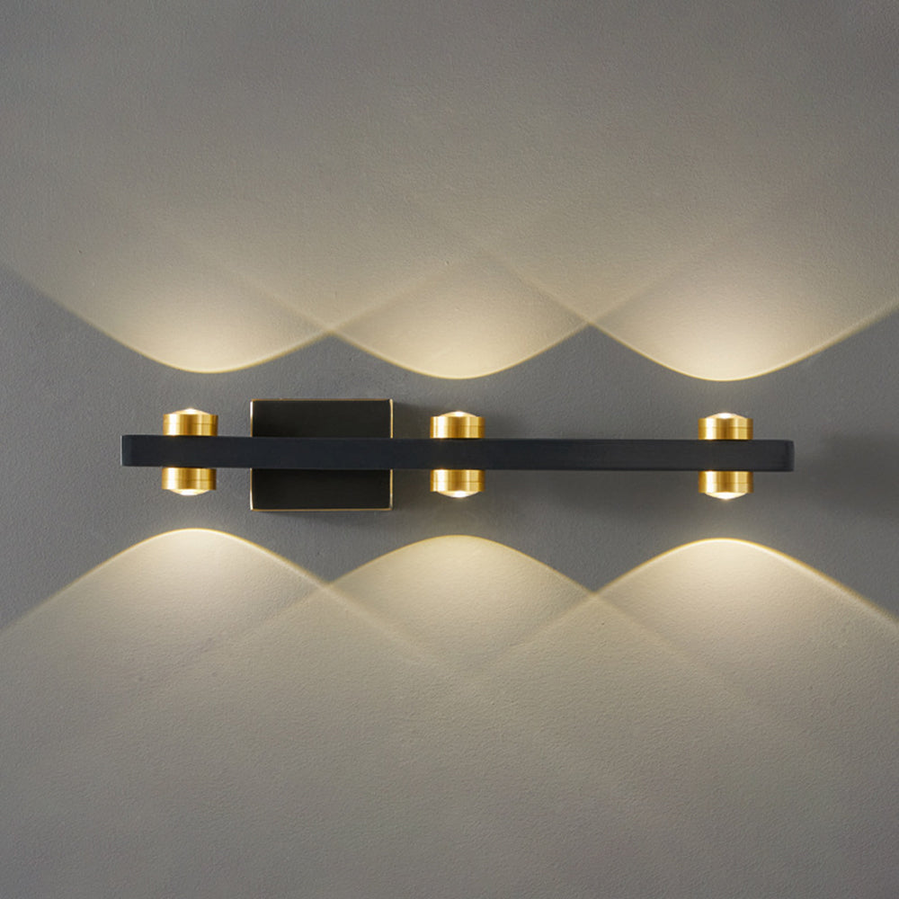 Freja Wandlampe Spiegelfront 2 Farbe & Stil, 2/3/4/6/8 Kopf - Lumpaz