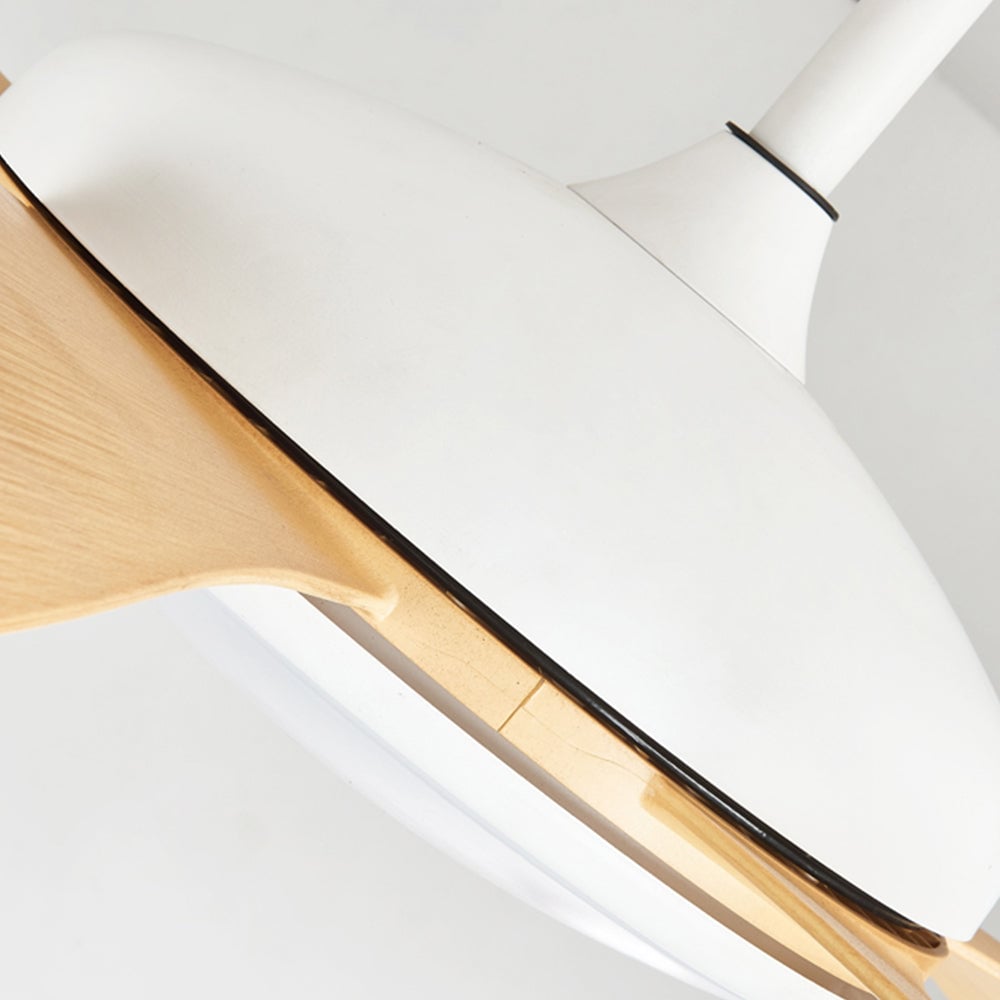 Ozawa 5 Blätter Hölzern Deckenventilator mit Beleuchtung, ∅120/130CM - Lumpaz