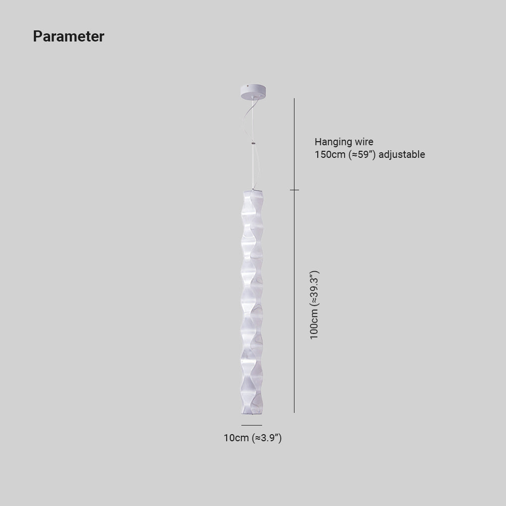 Nazifa Pendelleuchte, Metall & PET, L100cm - Lumpaz