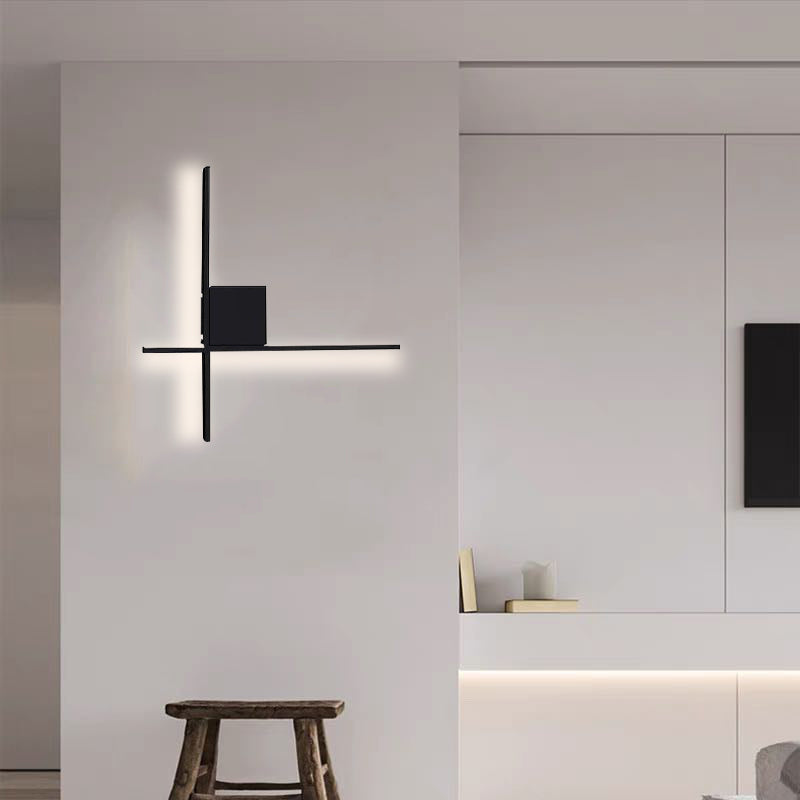 Einfache moderne LED-Wandleuchte Nachttischlampe für Schlafzimmer, Wohnzimmer - Lumpaz