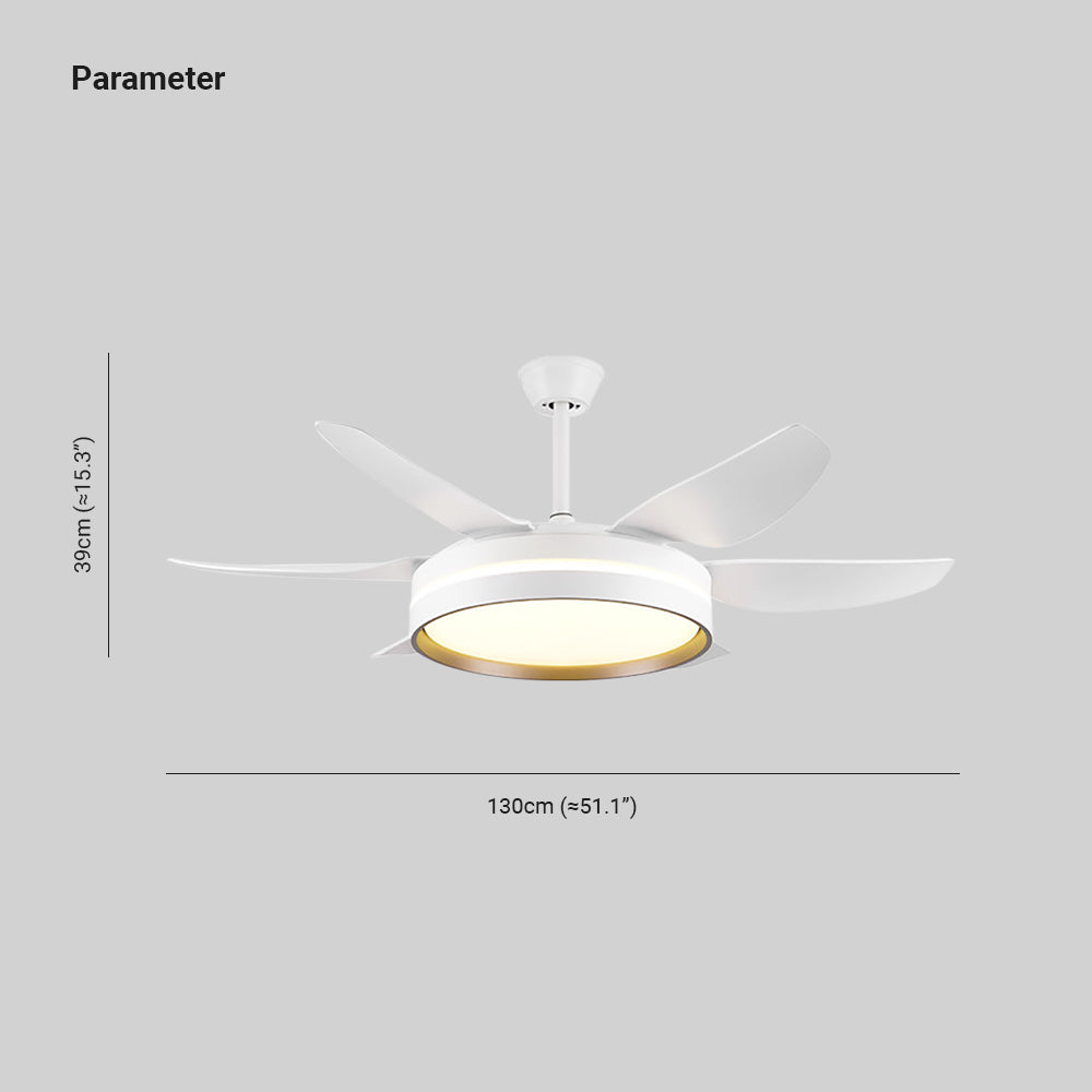 Haydn 6-Blatt-Deckenventilator mit Beleuchtung Grundlegend, ∅130CM - Lumpaz