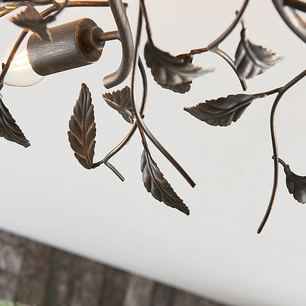 Olivia Schwarzes Blatt Deckenleuchte, ∅55/85/95CM - Lumpaz