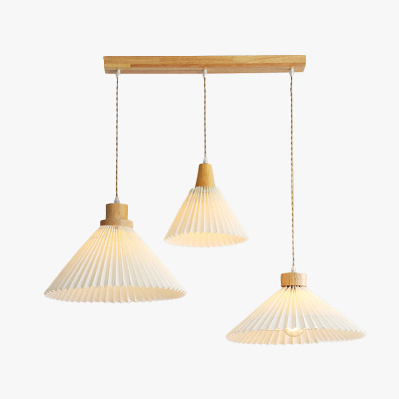 Ozawa Pendelleuchte Cluster, Plissee 4 Stile - Lumpaz