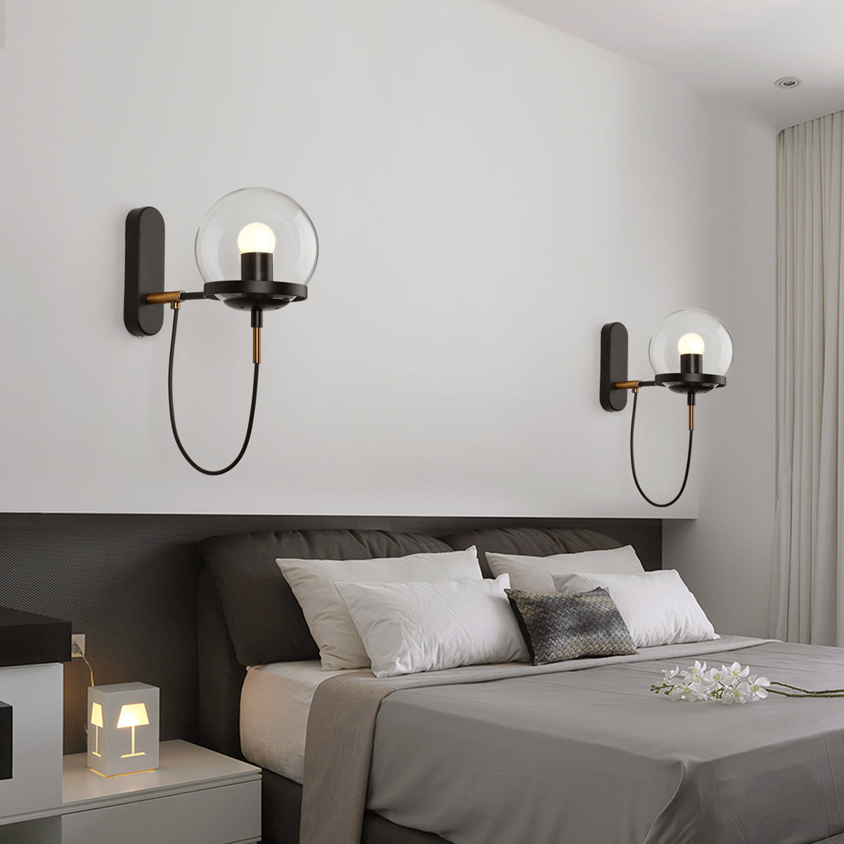 Retro-Metall-LED-Birnen-Wandleuchte - Lumpaz