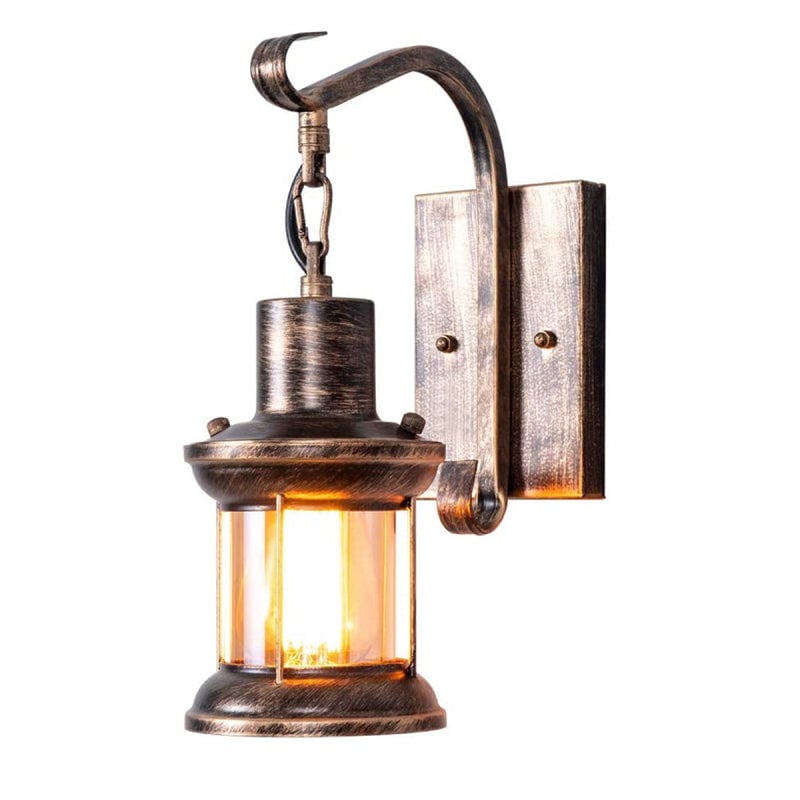 Alessio Industrielle Retro Innen Wandleuchte aus Glas - Lumpaz