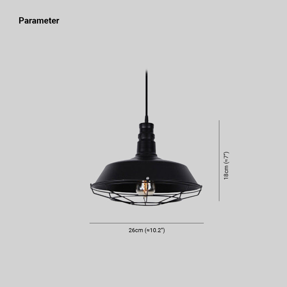 Rustikaler industrieller Pendelleuchtenschirm E27 220V - Lumpaz
