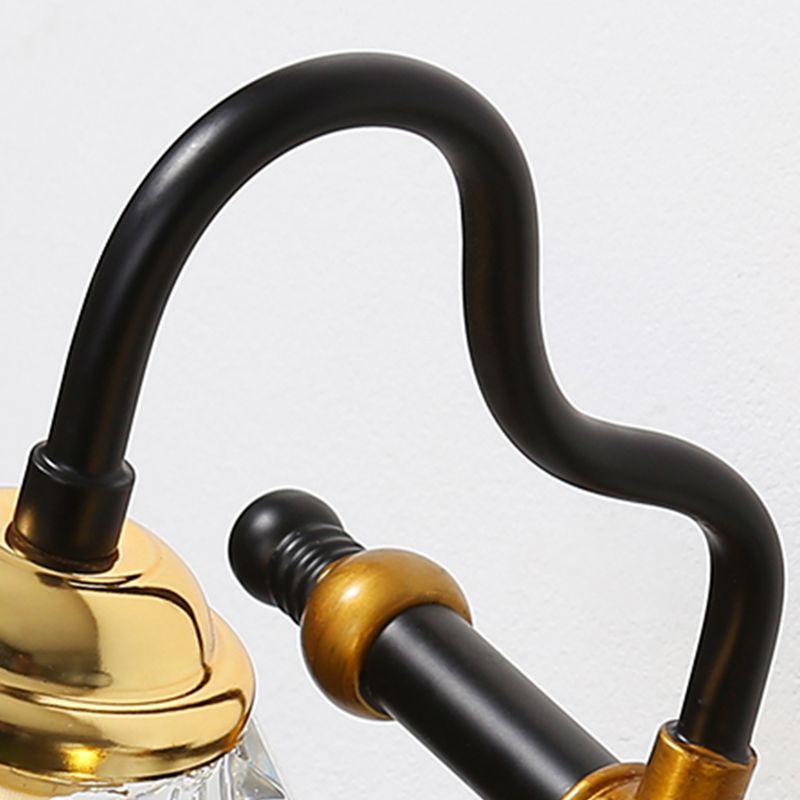 Kristy Schwarzer Spiegel Front Vanity Wandleuchte, 1/2/3/4-flammig - Lumpaz