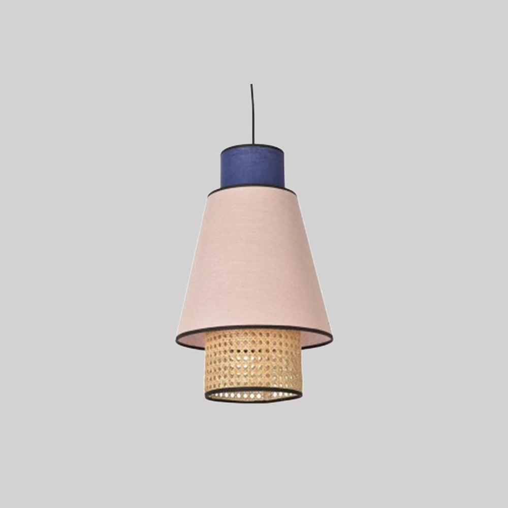 Ritta Pendelleuchte, Rosa & Königsblau, ∅25/30CM - Lumpaz