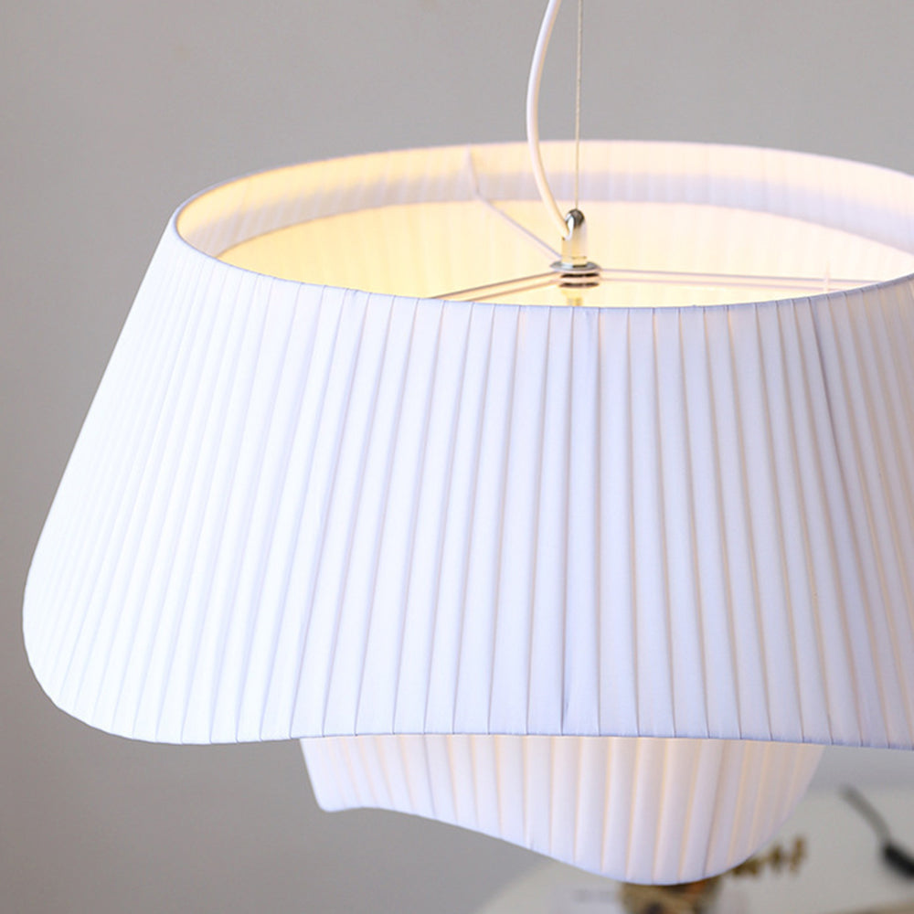 Renée Pendelleuchte 3 Farbtemperatur änderbar, Stoff, ∅50/60cm - Lumpaz