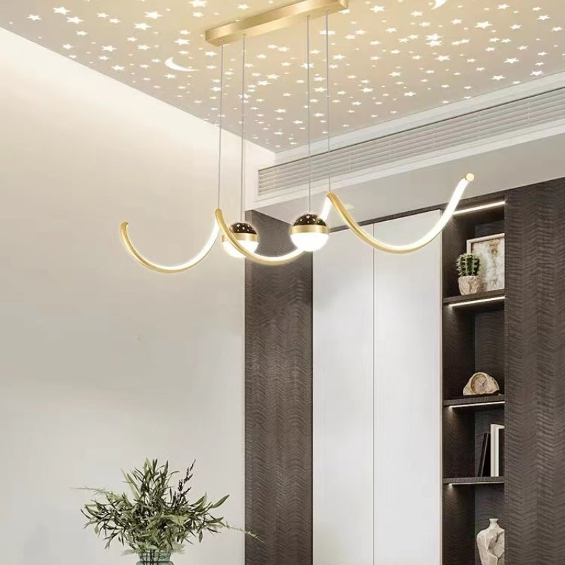 Madina Moderne LED Pendelleuchte Stern-Design für Esszimmer - Lumpaz