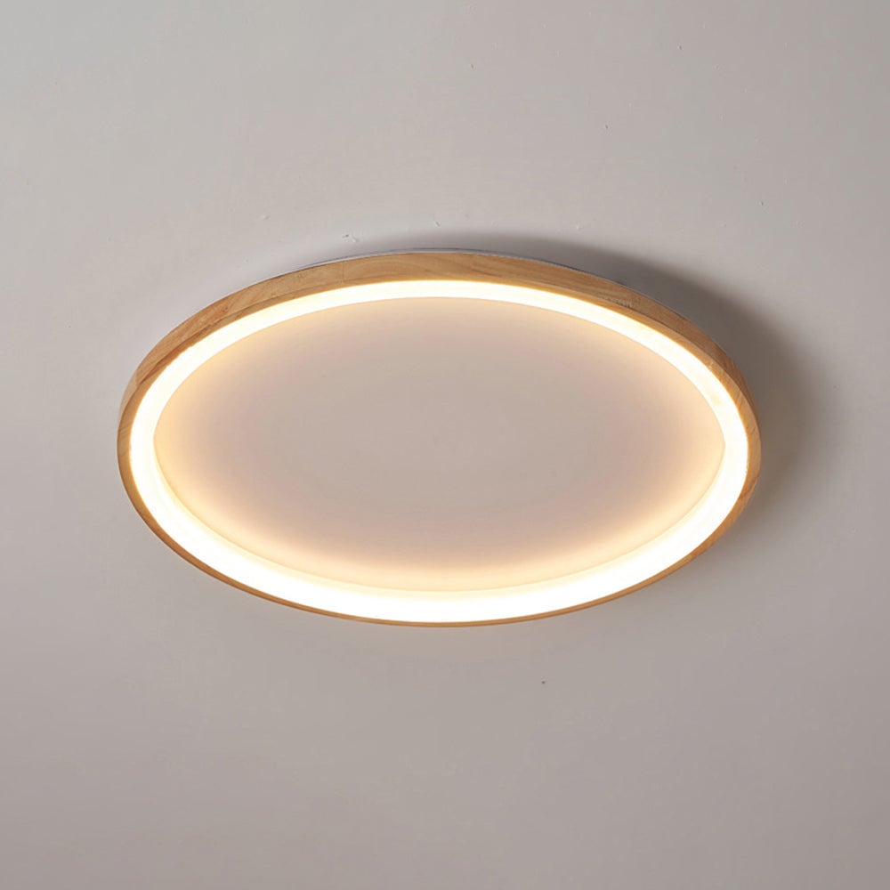 Ozawa Deckenleuchte Interner Lichthof dimmbar, Hölzern & Acryl ∅40/50cm - Lumpaz