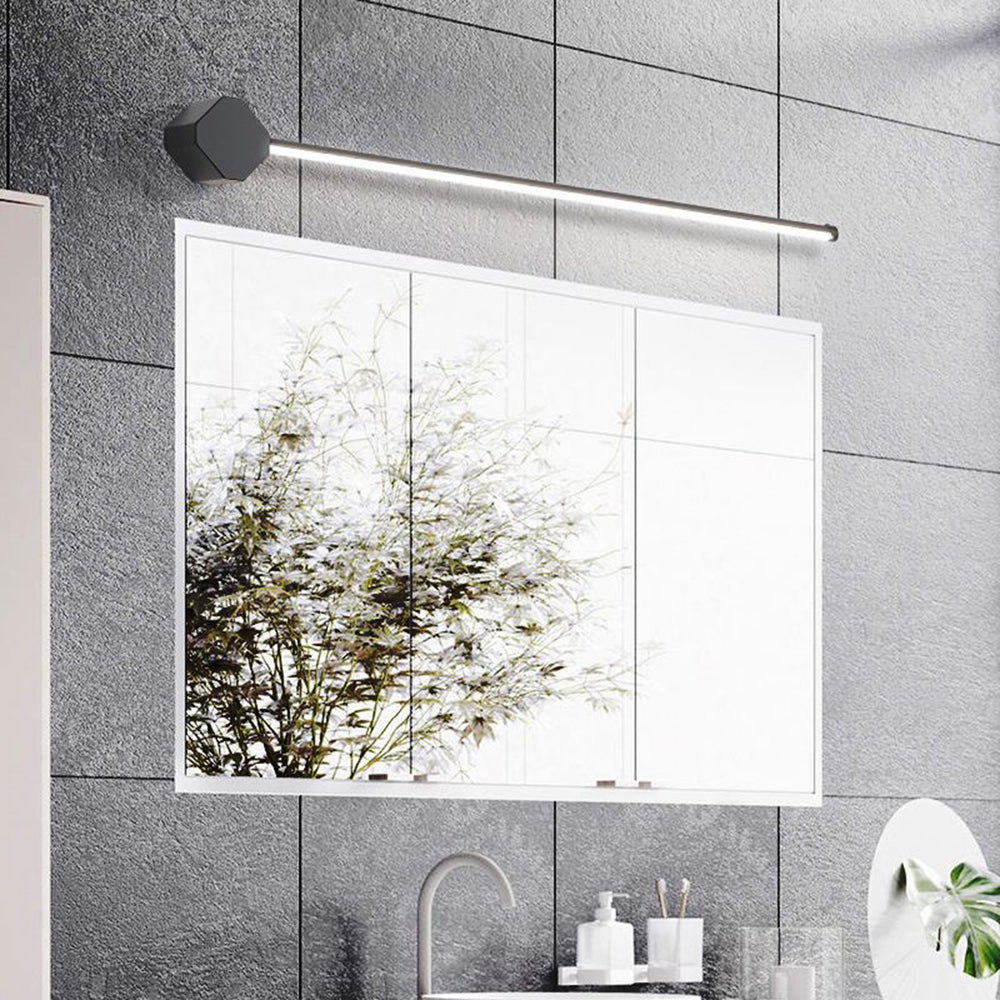 Edge Quadratische Lineare Spiegelfront Waschtisch-Wandleuchte, L 40/60/80CM - Lumpaz