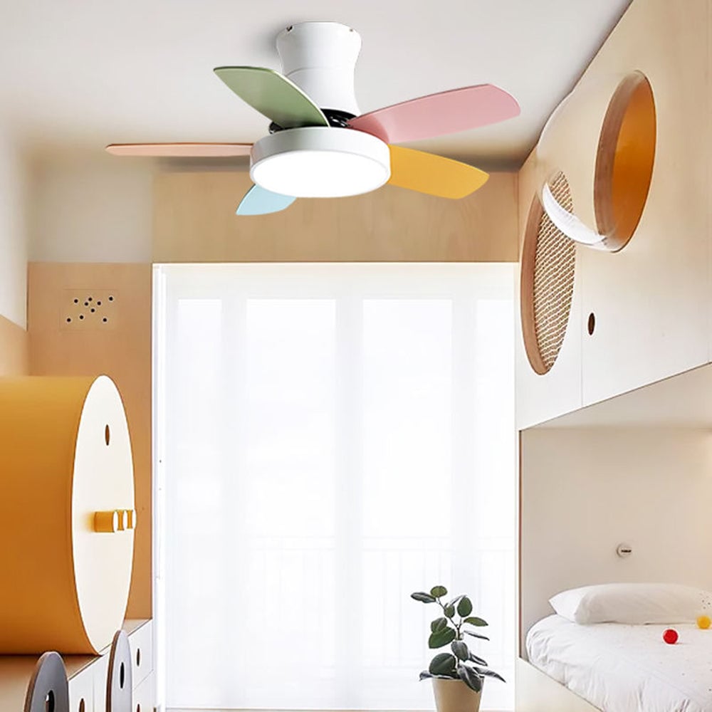 Morandi 5-Blatt Bunte Deckenventilator mit Beleuchtung, ∅107CM - Lumpaz