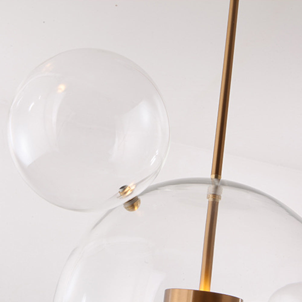 Hailie Glas Glühbirne Pendelleuchte, Mattes Glas, 1/4/6 Kopf - Lumpaz