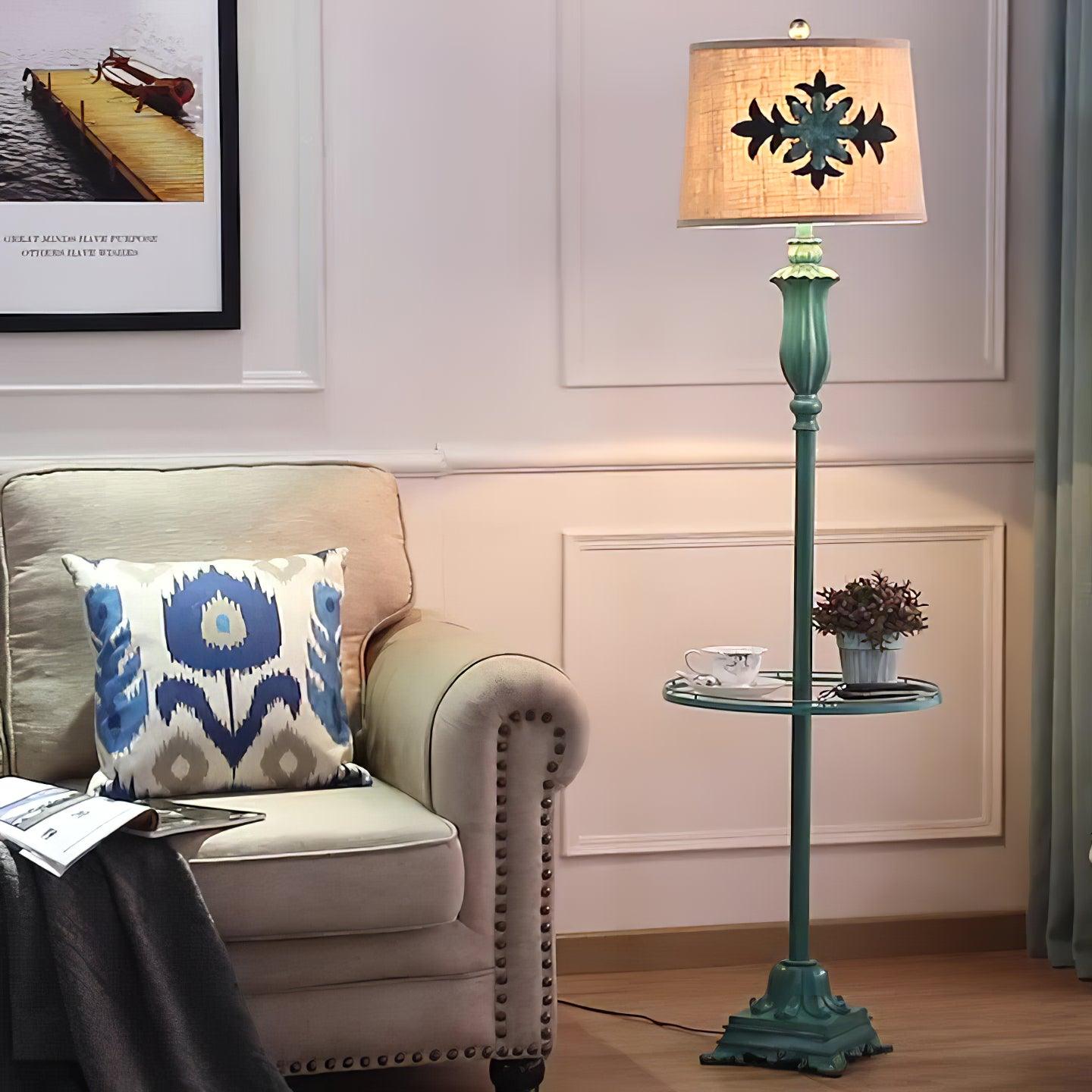 Eryn Vintage Grüne Stehlampe, 2 Stile - Lumpaz