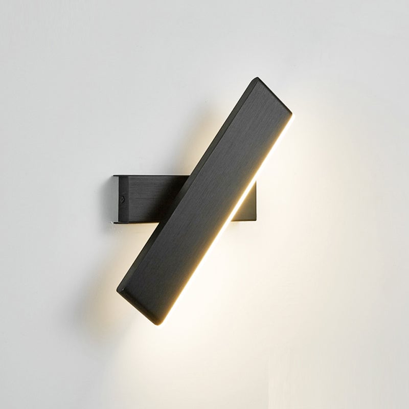 Minimalistische LED Wandleuchte aus Aluminium für Schlafzimmer - Lumpaz