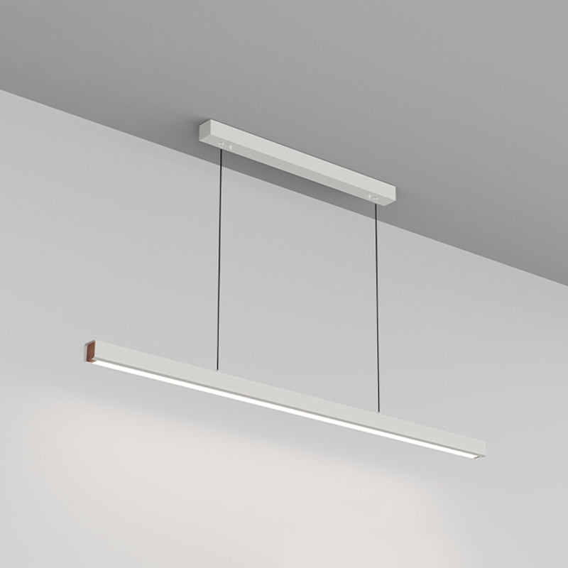 Edge Pendelleuchte Linear dimmbar, Metall&Holz, 60/80/100/120CM Lang - Lumpaz