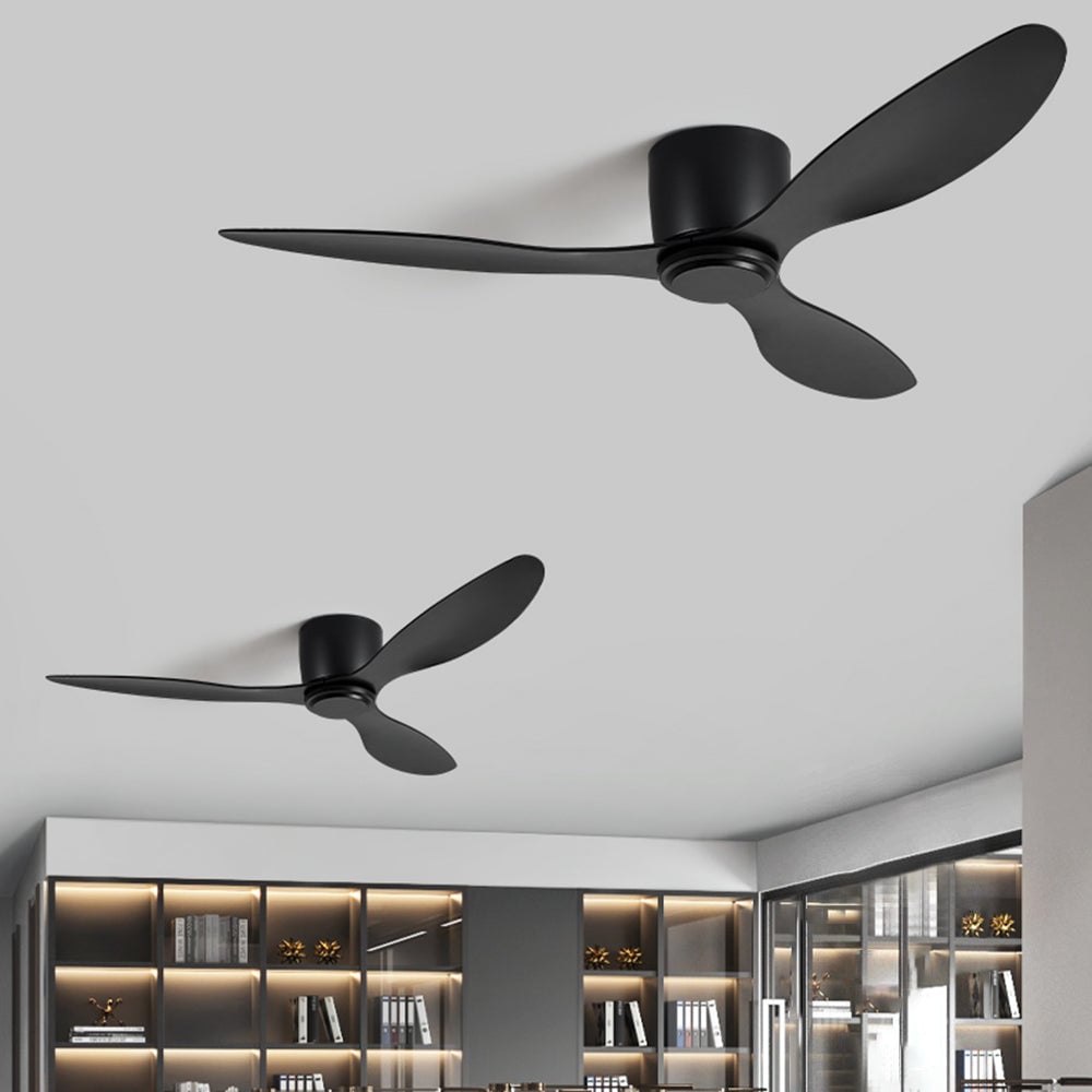 Walters Minimalist 3 Blätter Deckenventilator, 2 Farben, Metall & ABS, ∅130CM - Lumpaz